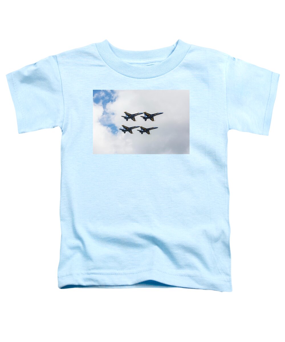 Dangerous Toddler T-Shirt featuring the photograph Blue Angels 2 by Pelo Blanco Photo