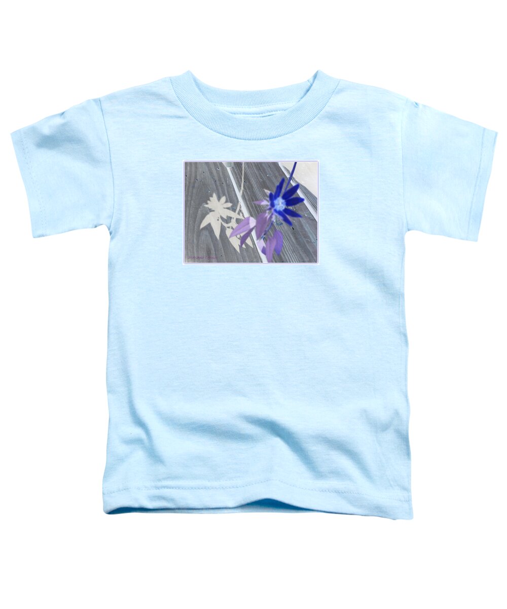 Digital Art Toddler T-Shirt featuring the digital art Blue Flora by Sonali Gangane