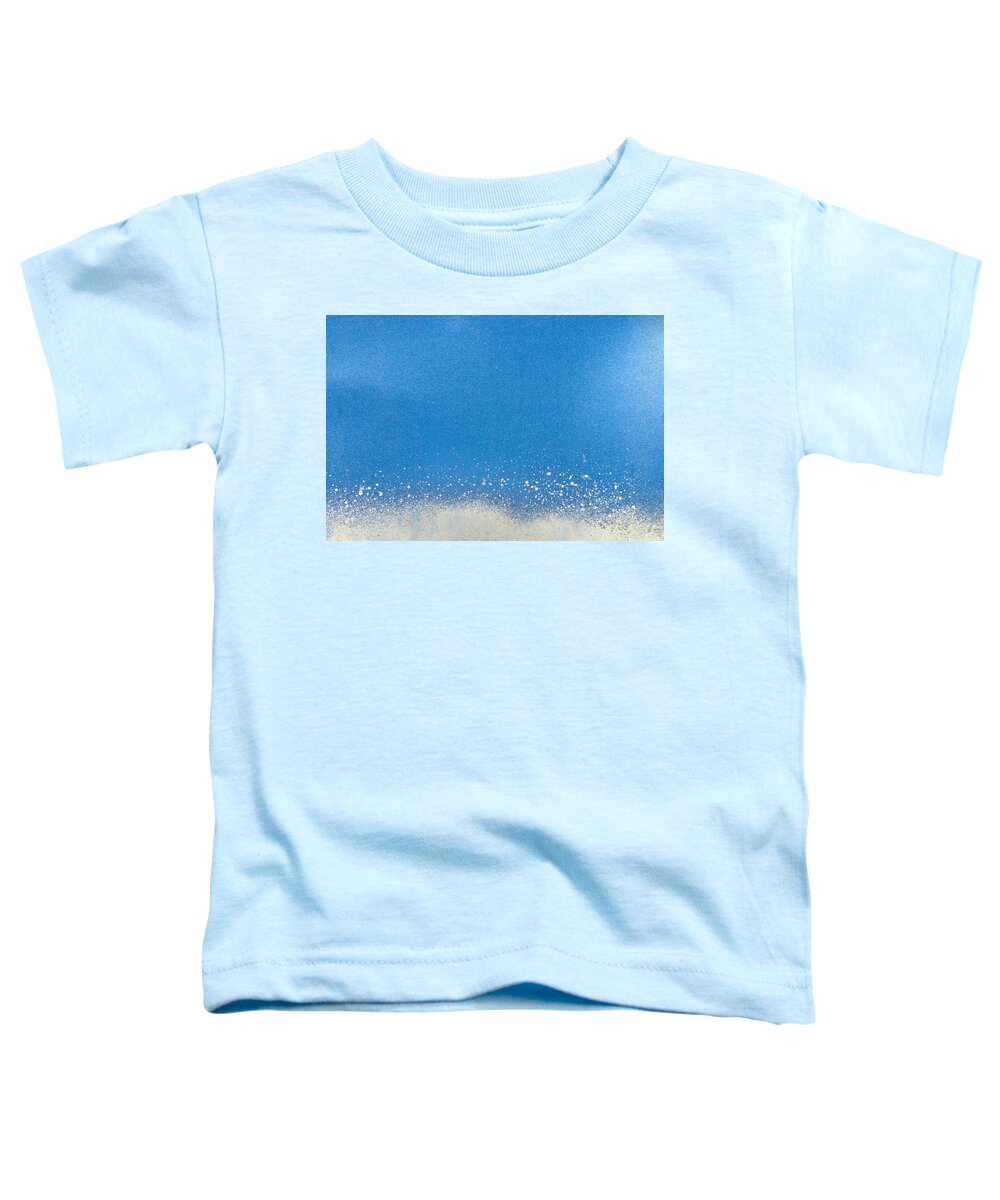 Art Toddler T-Shirt featuring the photograph Blue metallic abstract background by Michalakis Ppalis