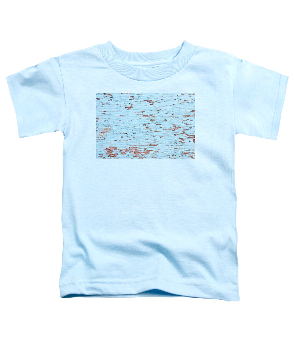 Abstract Toddler T-Shirt featuring the photograph Blue wooden background by Michalakis Ppalis