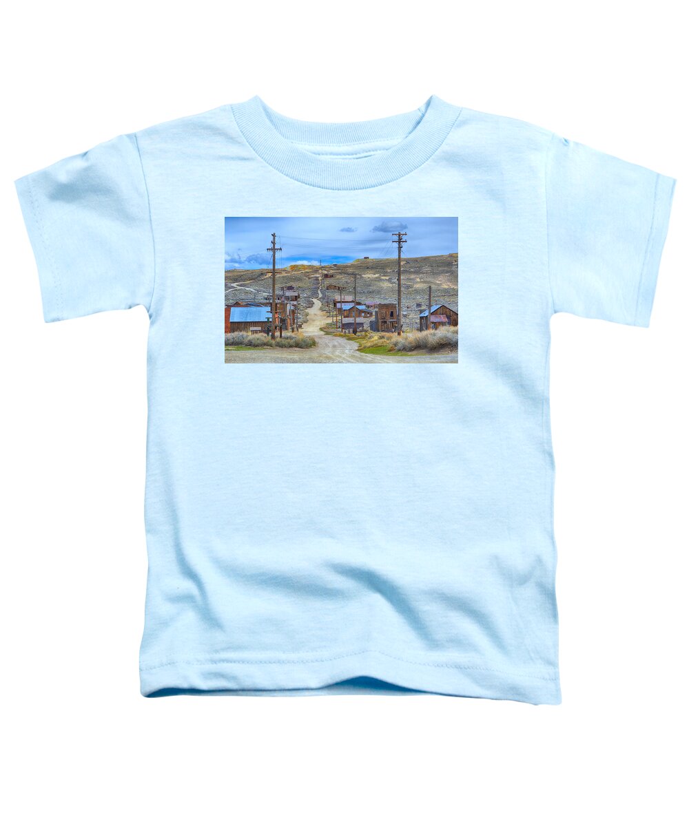 Scenic Toddler T-Shirt featuring the photograph Bodie Ghost Town by AJ Schibig