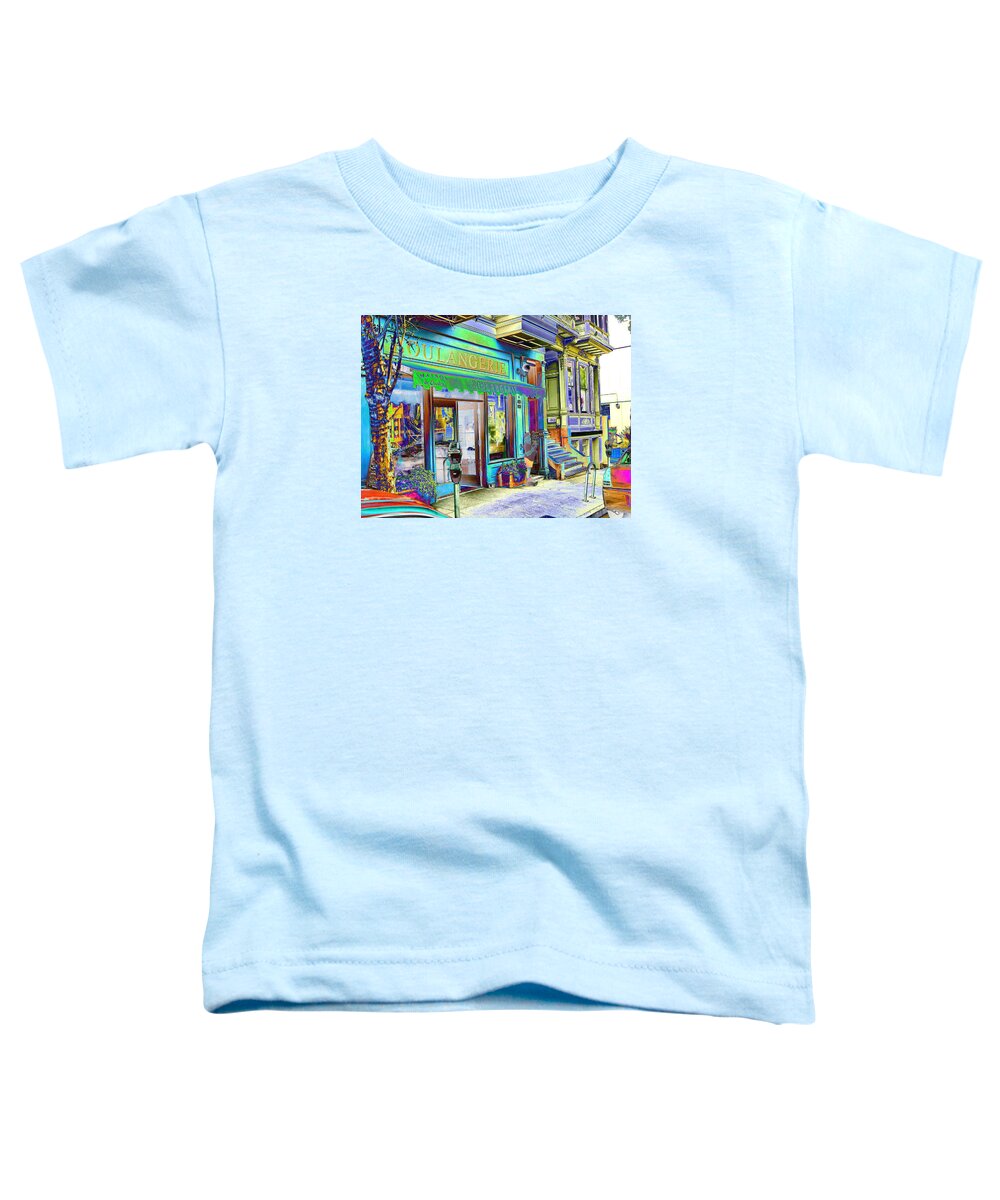 Neighborhood Views. Coffee Toddler T-Shirt featuring the photograph Boulangerie by Tom Kelly