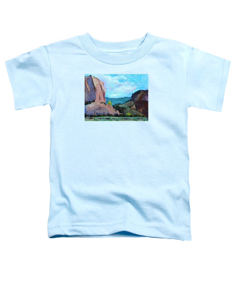 Plein Air Toddler T-Shirt featuring the painting Box Canyon, Early Afternoon by Marian Berg