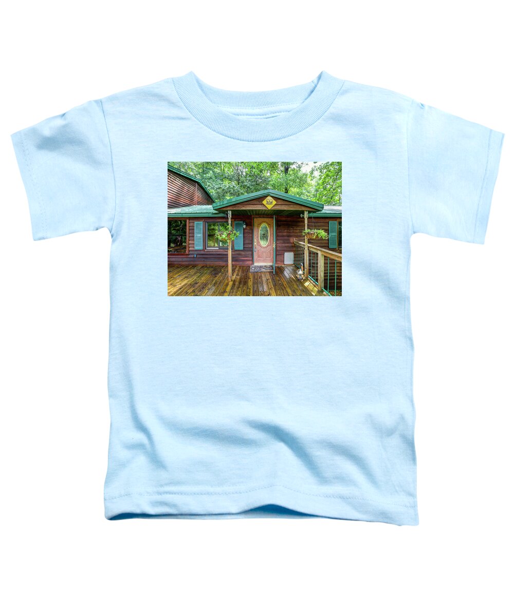 Real Estate Photography Toddler T-Shirt featuring the photograph Burns Rd Entrance by Jeff Kurtz