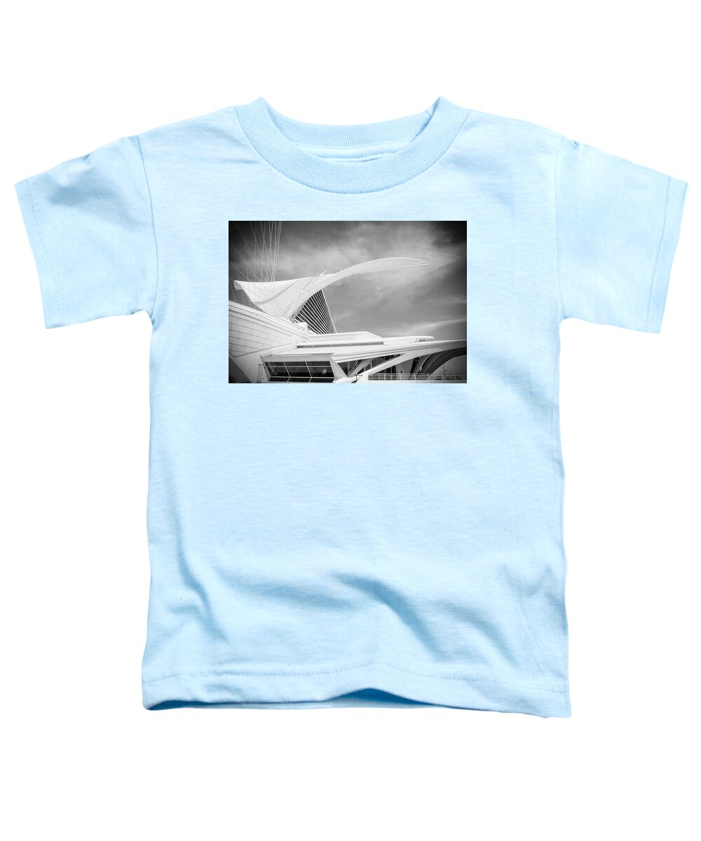 Mam Toddler T-Shirt featuring the photograph Calatrava - Milwaukee Art Museum by John Roach