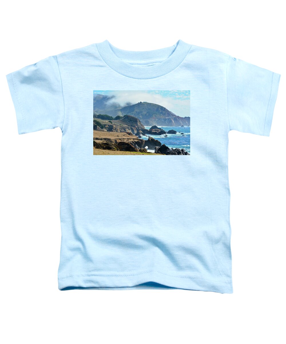 Big Sur Toddler T-Shirt featuring the photograph California Big Sur by Kyle Hanson