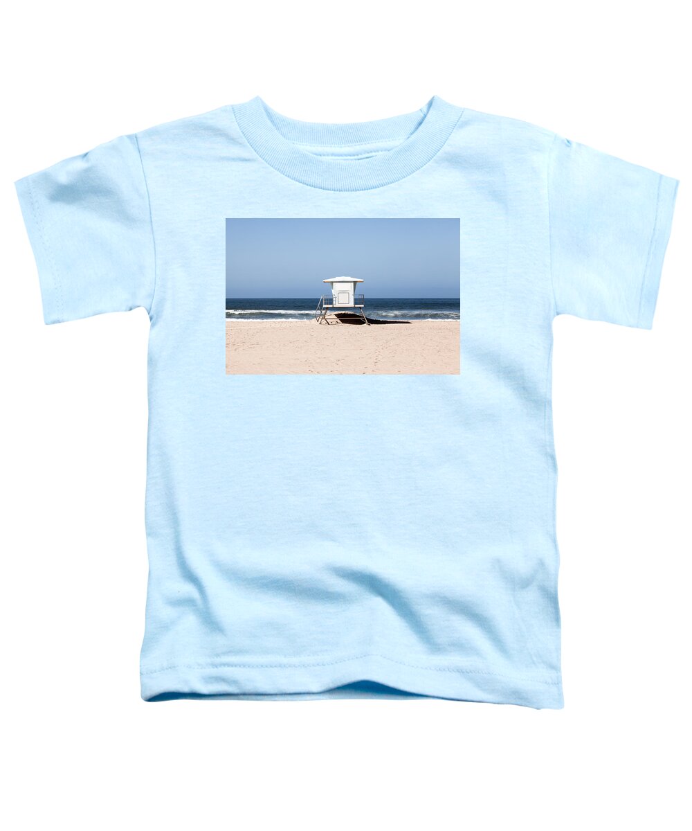 America Toddler T-Shirt featuring the photograph California Lifeguard Tower Photo by Paul Velgos