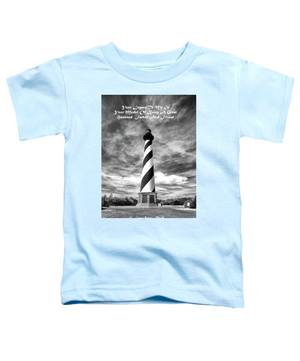 Cape Hatteras Lighthouse Toddler T-Shirt featuring the photograph Cape Hatteras Lighthouse Father's Day Card by Norma Brandsberg