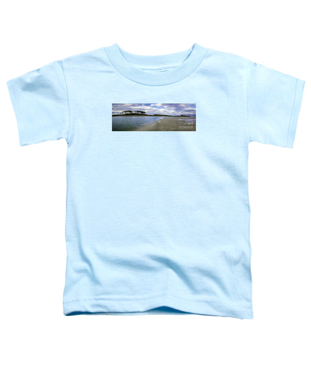 Beach Toddler T-Shirt featuring the photograph Carolina Inlet at Low Tide by David Smith