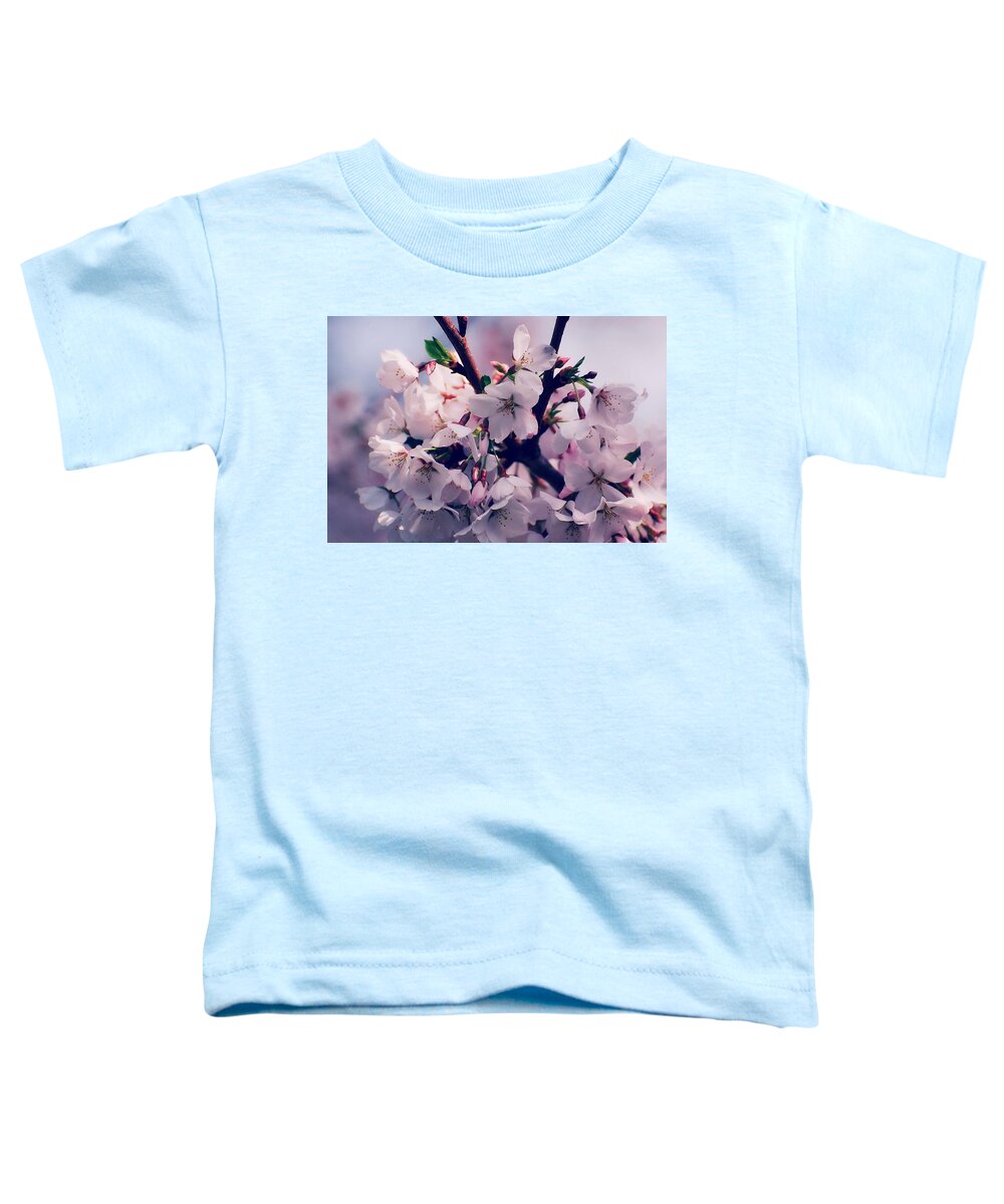 Cherry Blossom Trees Toddler T-Shirt featuring the photograph Carry Me by Angie Tirado