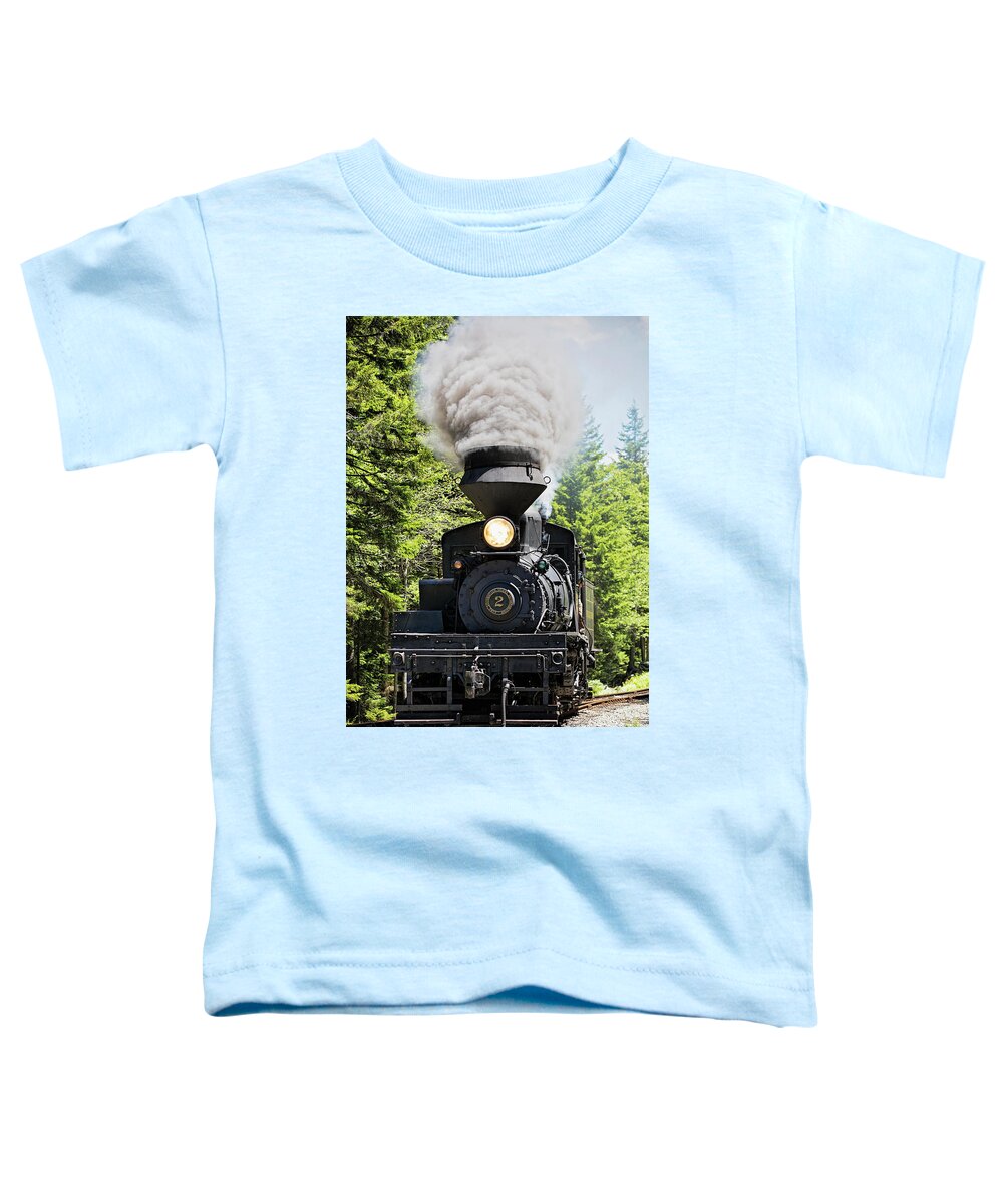 Train Toddler T-Shirt featuring the photograph Cass Shay #2 by Deborah Penland