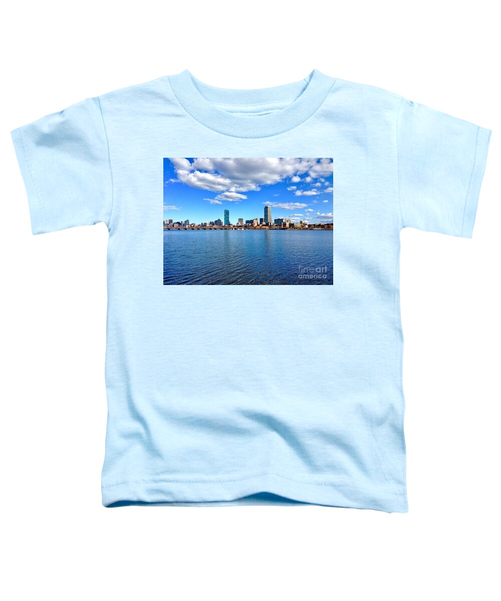 Boston Toddler T-Shirt featuring the photograph Charles River by Dennis Richardson