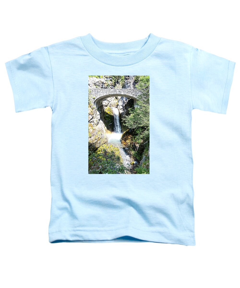United States Toddler T-Shirt featuring the photograph Christine Falls - Mt Rainier National Park by Joseph Hendrix