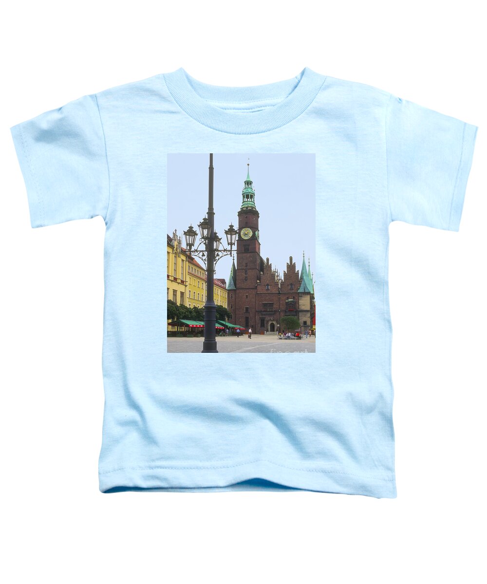 Wroclaw City Hall Toddler T-Shirt featuring the photograph City Hall Square by Bob Phillips