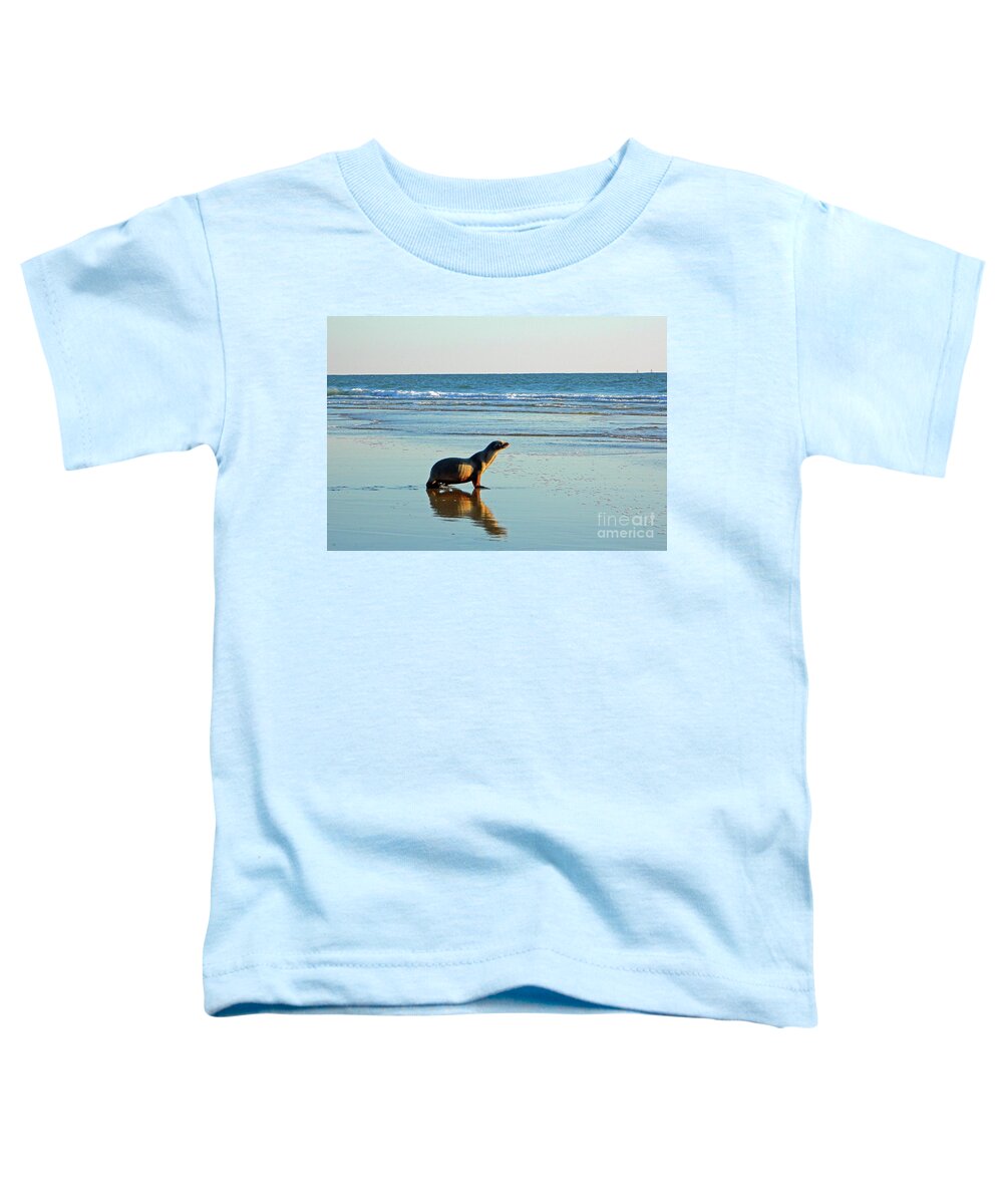 Sea Toddler T-Shirt featuring the photograph Coastal Friends by Everette McMahan jr