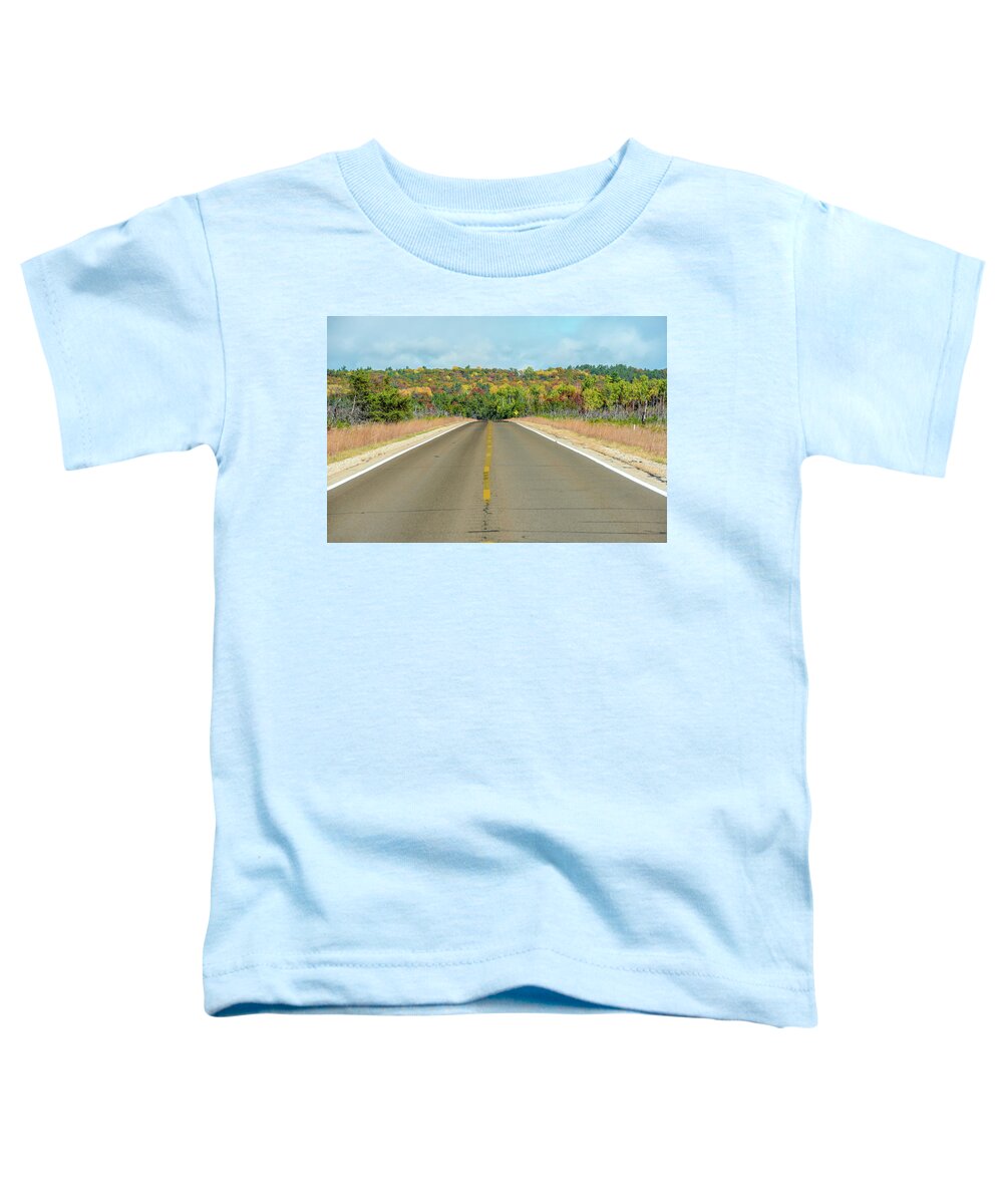 Landscape Toddler T-Shirt featuring the photograph Color At Roads End by Paul Johnson