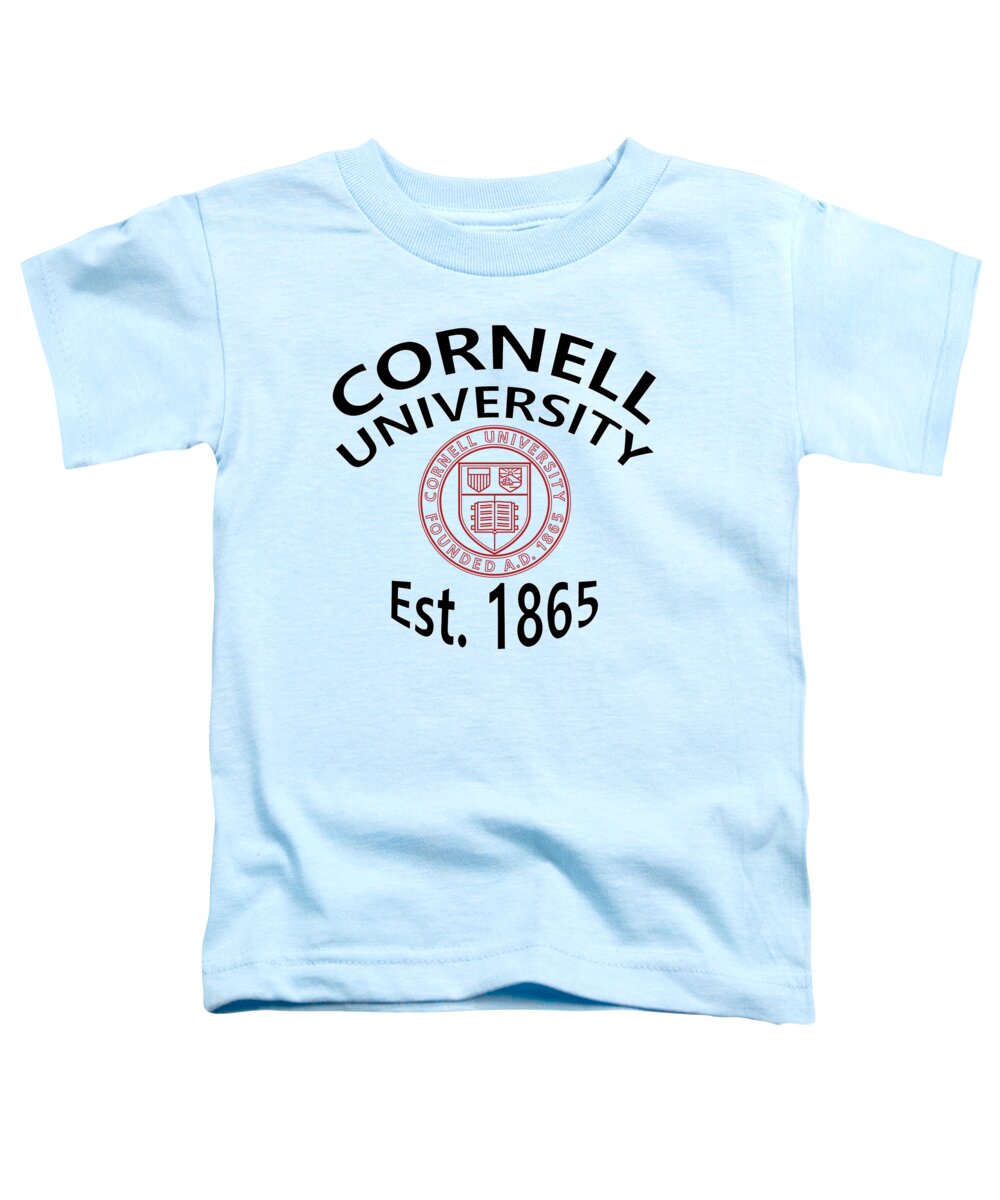 Cornell University Toddler T-Shirt featuring the digital art Cornell University Est 1865 by Movie Poster Prints