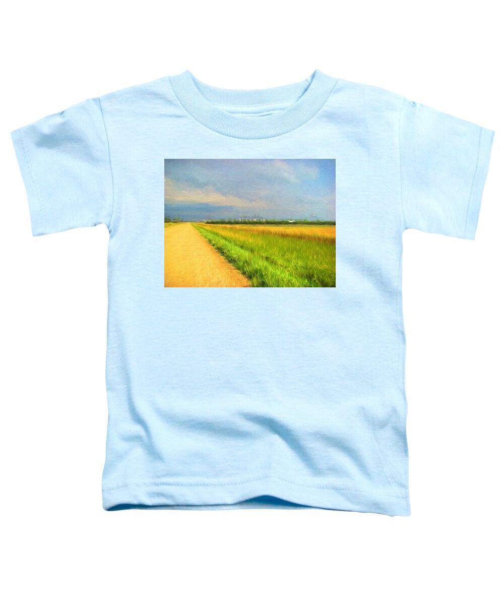 Road Toddler T-Shirt featuring the digital art Country Roads by Cathy Anderson