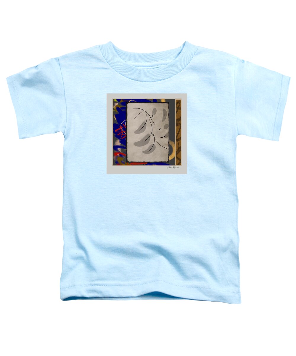 Abstract Toddler T-Shirt featuring the digital art Curve Curve Curve 22 by Janis Kirstein