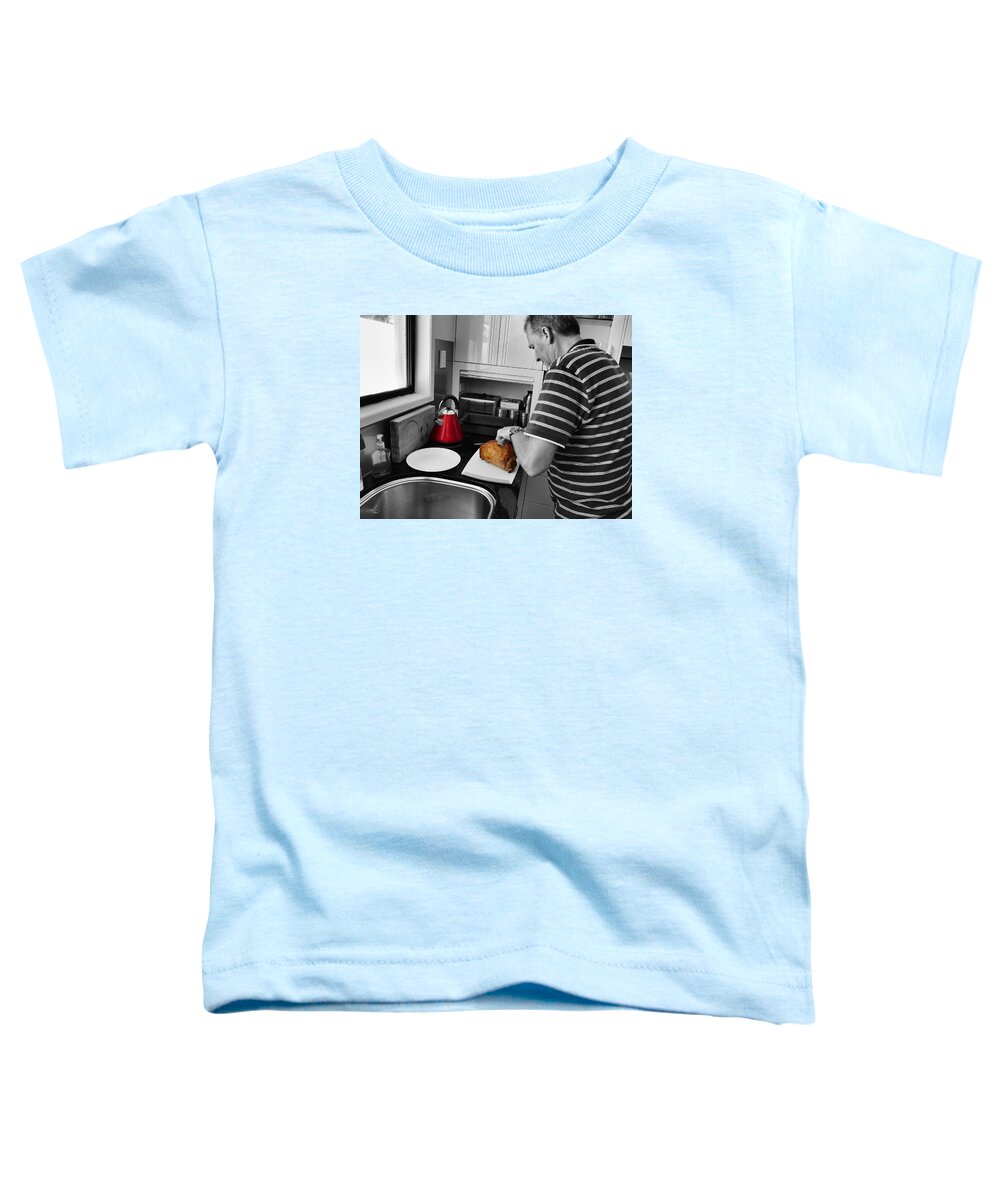 Food Toddler T-Shirt featuring the photograph Cutting Chicken by Michael Blaine