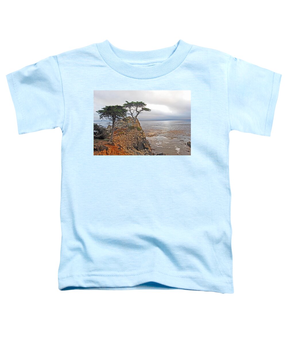 Cypress Toddler T-Shirt featuring the photograph Cypress Tree At Pebble Beach by Gary Beeler