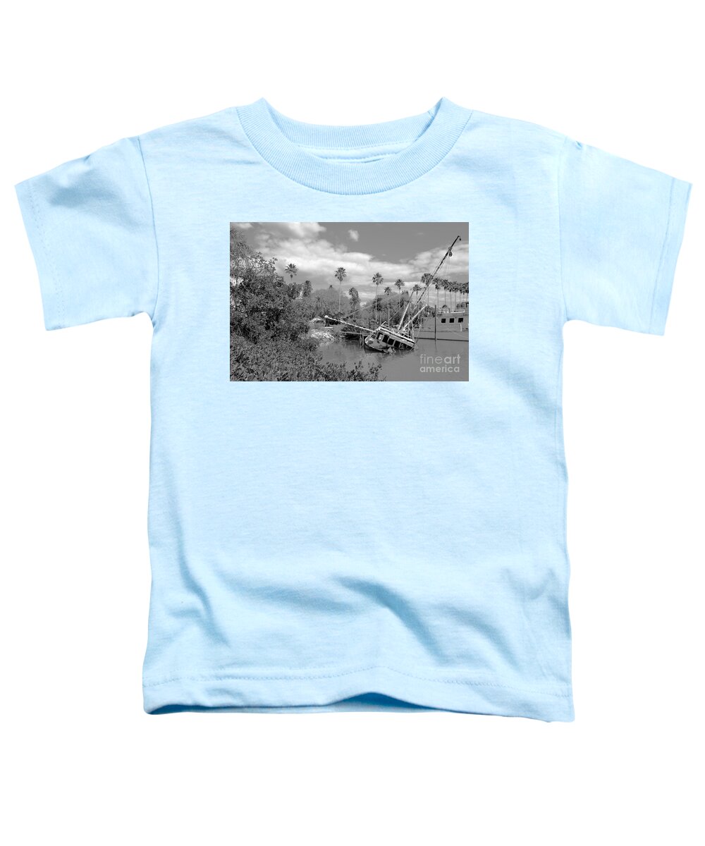 Sunken Ship Toddler T-Shirt featuring the photograph Death by Alison Belsan Horton