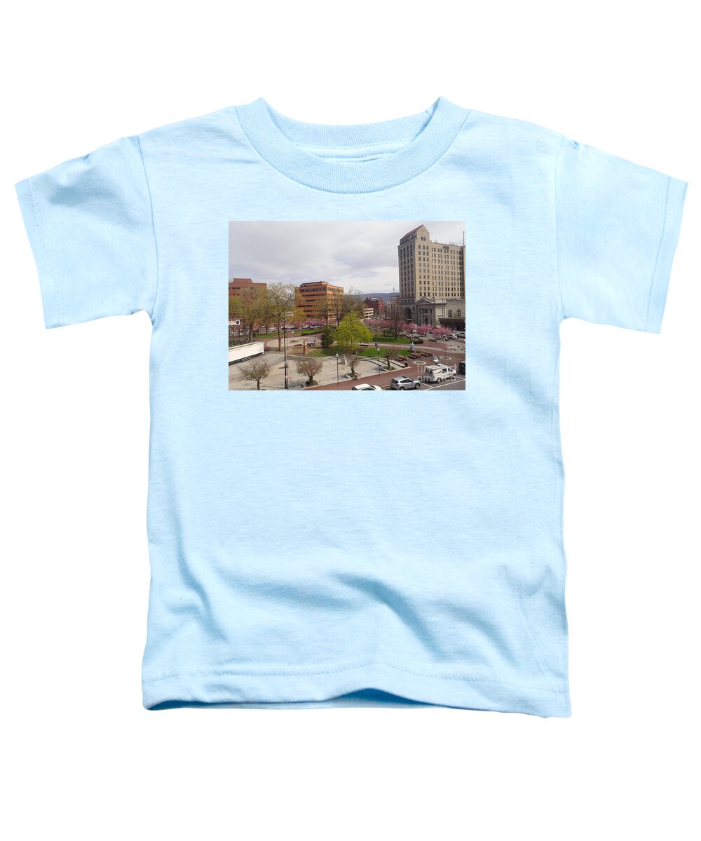 Spring Toddler T-Shirt featuring the photograph Downtown in Springtime by Christina Verdgeline