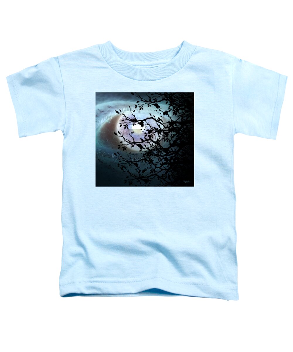 Digital Art Toddler T-Shirt featuring the digital art Eye in the Sky Hope by Artful Oasis