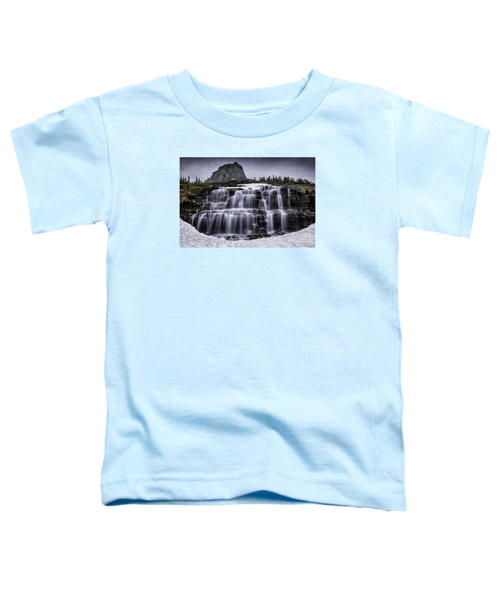 Glacier Toddler T-Shirt featuring the photograph Falls In Glacier 1 by Timothy Hacker