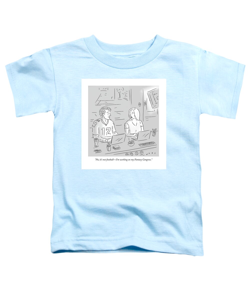 no Toddler T-Shirt featuring the drawing Fantasy Congress by Kim Warp