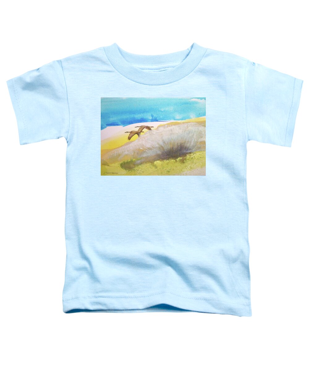 Water Outdoors Nature Travel Holidays Wildlife Landscape Toddler T-Shirt featuring the painting Fleur La Nuit by Ed Heaton