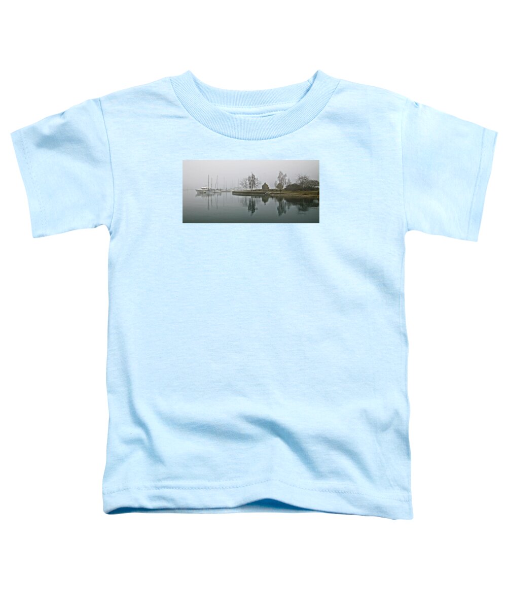Vancouver Toddler T-Shirt featuring the photograph Foggy Dawn by Cameron Wood