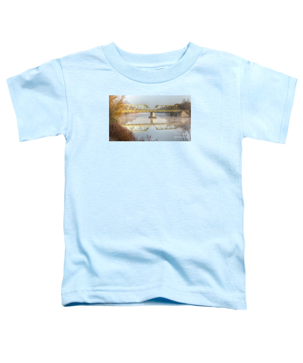 Bridges Toddler T-Shirt featuring the photograph Foggy Mornin' Bridge by Rod Best