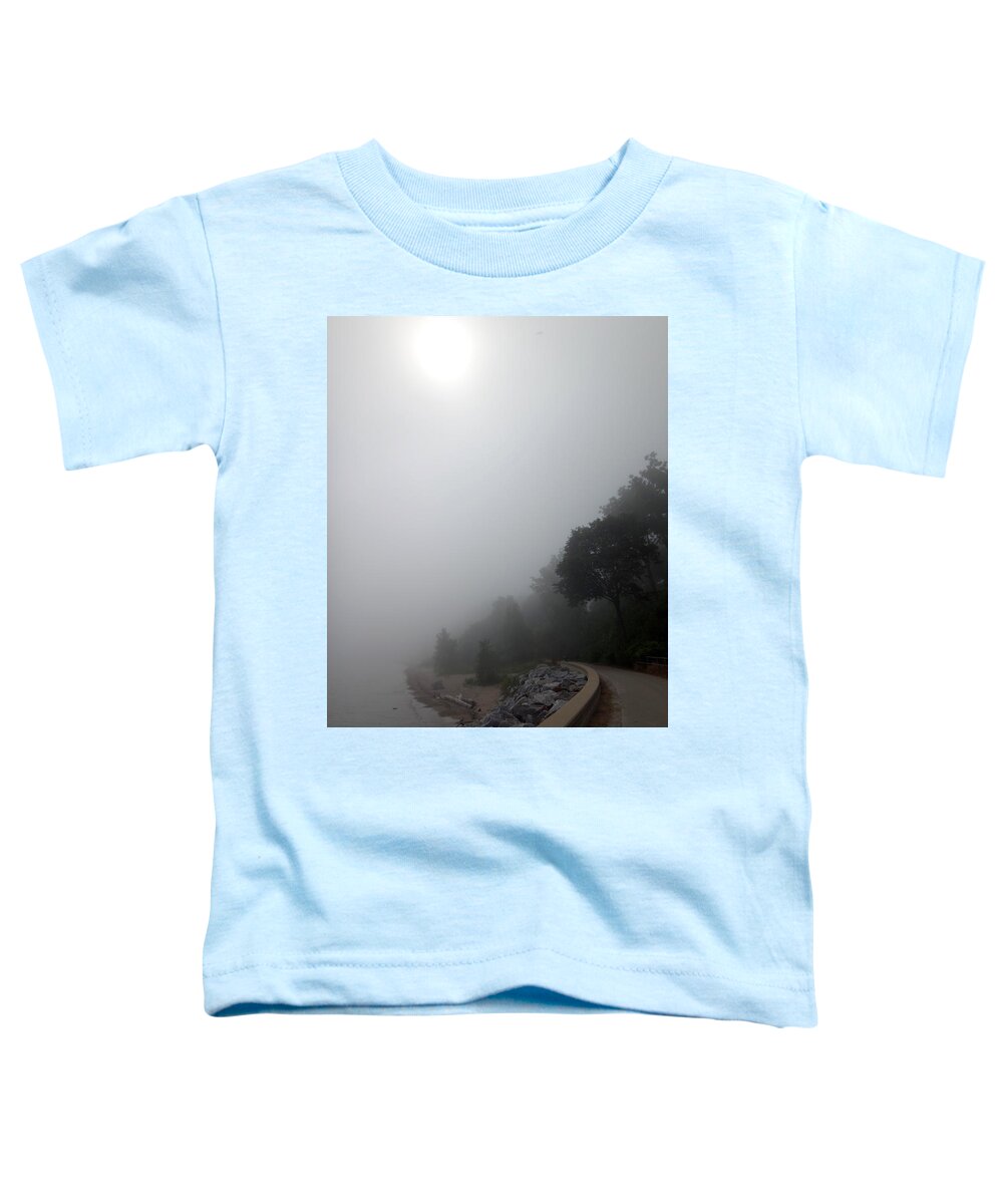Trail Toddler T-Shirt featuring the photograph Foggy Trail by Brooke Bowdren