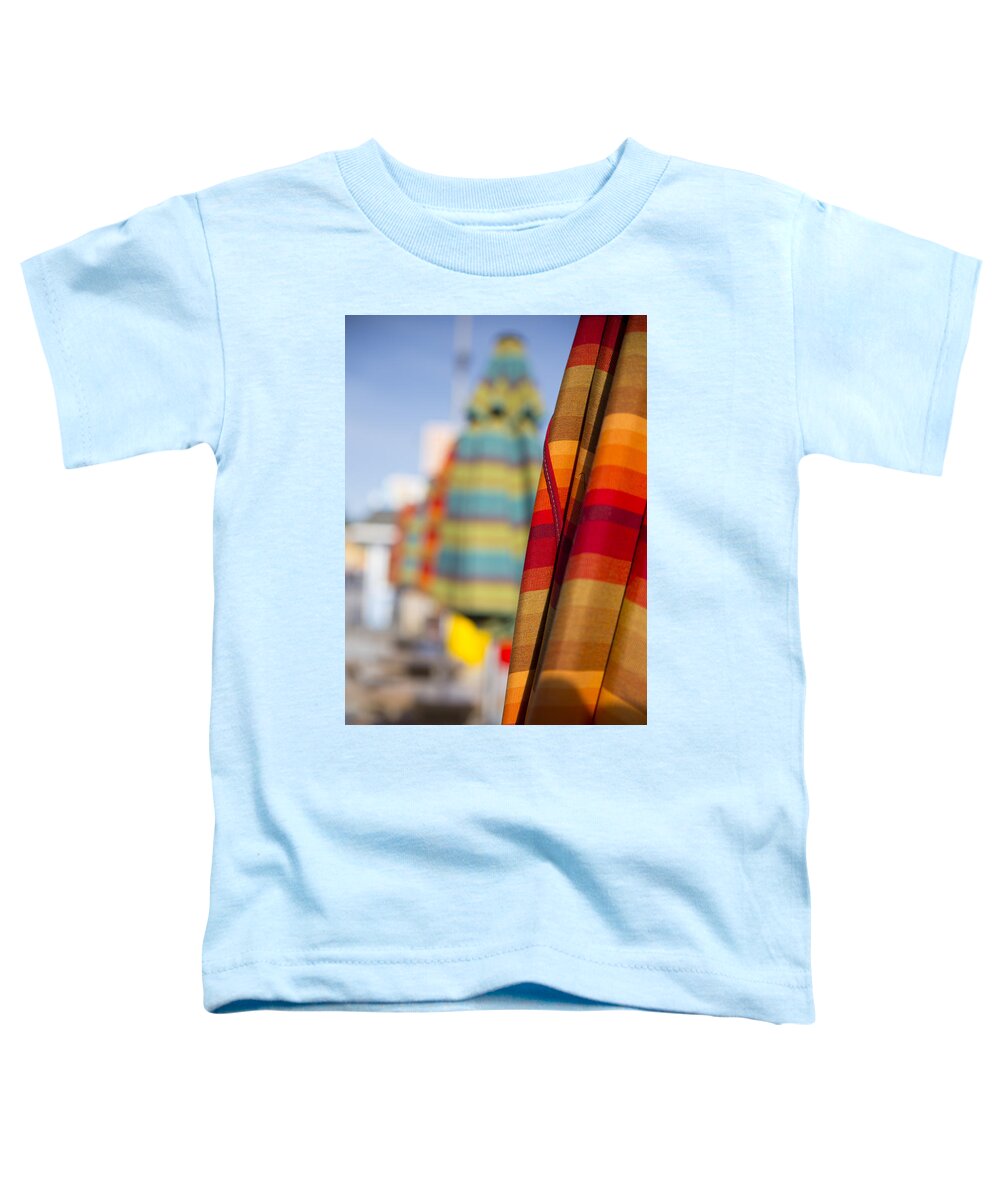 Colorful Toddler T-Shirt featuring the photograph Folded by Lora Lee Chapman