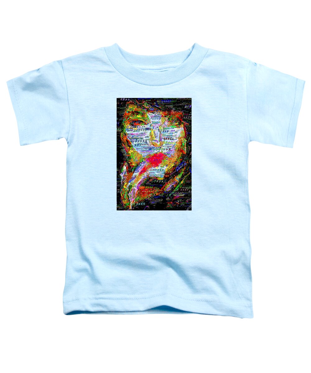 Rafael Salazar Toddler T-Shirt featuring the digital art Follow the Money by Rafael Salazar