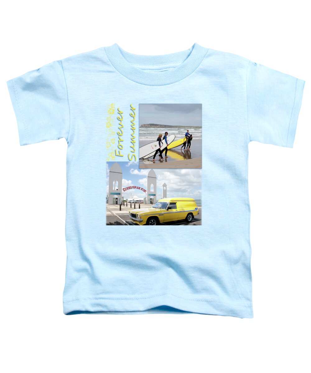 Beach Toddler T-Shirt featuring the photograph Forever Summer 6 by Linda Lees