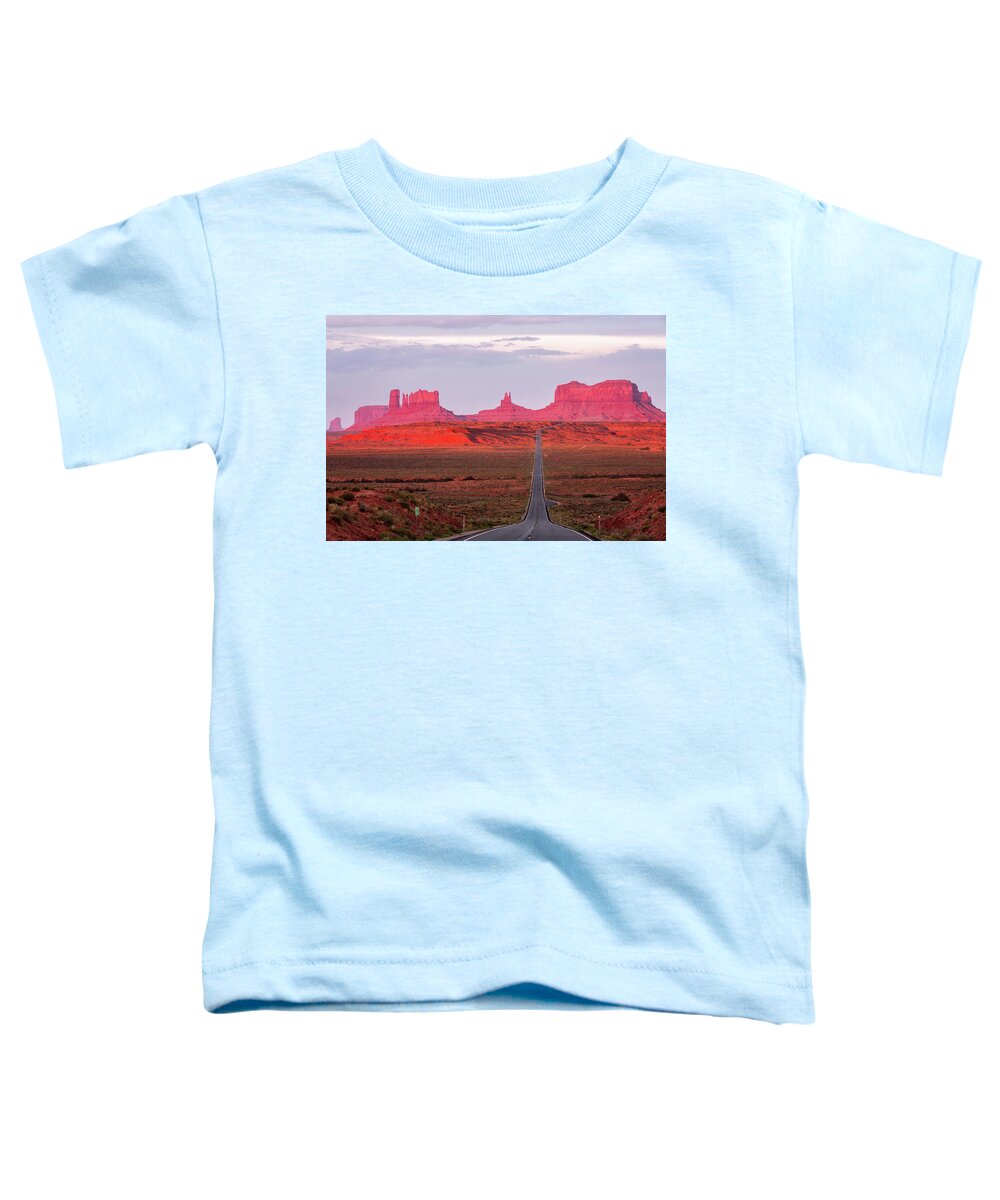 Abstract Toddler T-Shirt featuring the photograph Forrest Gump Point by Alex Mironyuk