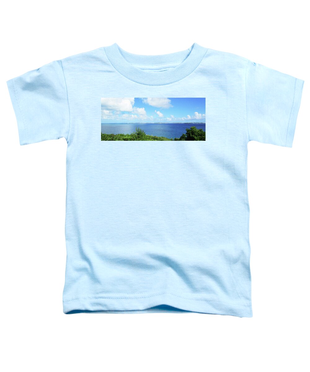 Bermuda Toddler T-Shirt featuring the photograph From Scaur Hill Bermuda by Ian MacDonald