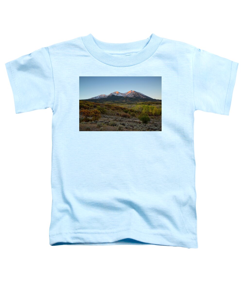 Sunrise Toddler T-Shirt featuring the photograph Frosty Sunrise by Nancy Dunivin