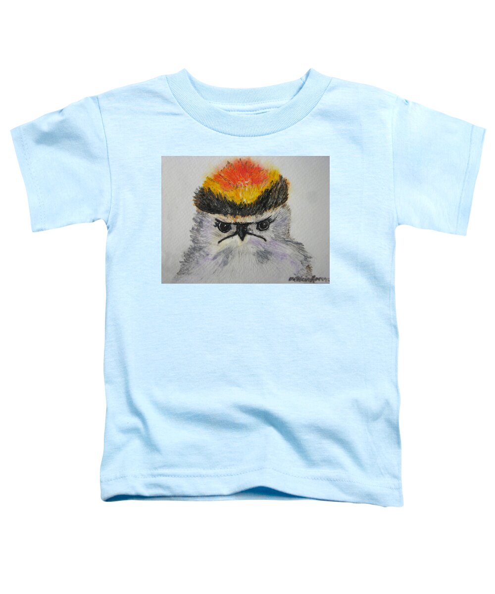 Birds Toddler T-Shirt featuring the painting Garbage Foreman-Lower East End by Patricia Arroyo