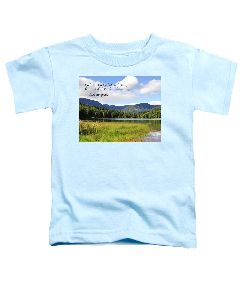 Inspirational Toddler T-Shirt featuring the photograph God of Peace by Kirt Tisdale