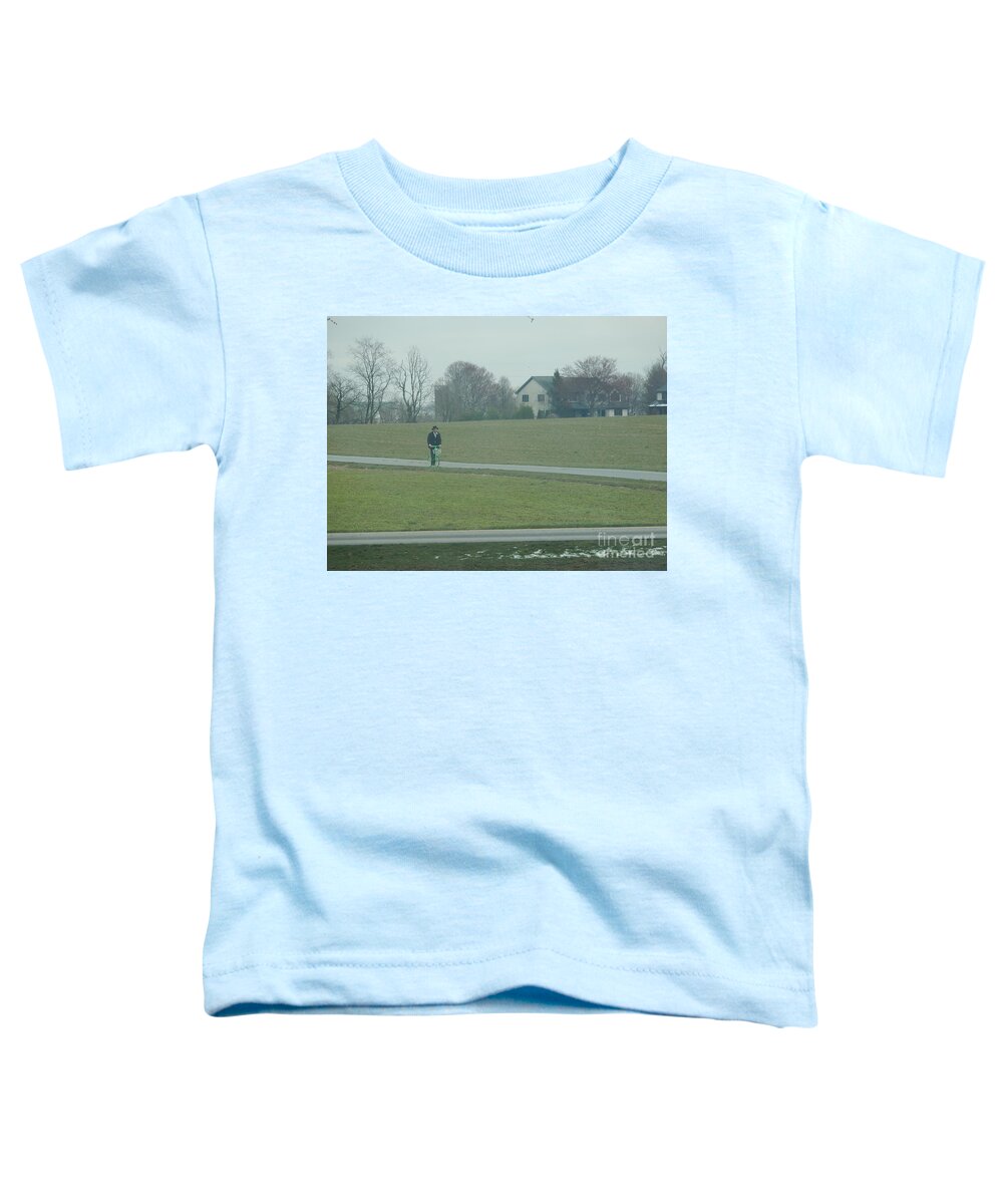 Amish Toddler T-Shirt featuring the photograph Going for a Visit by Christine Clark