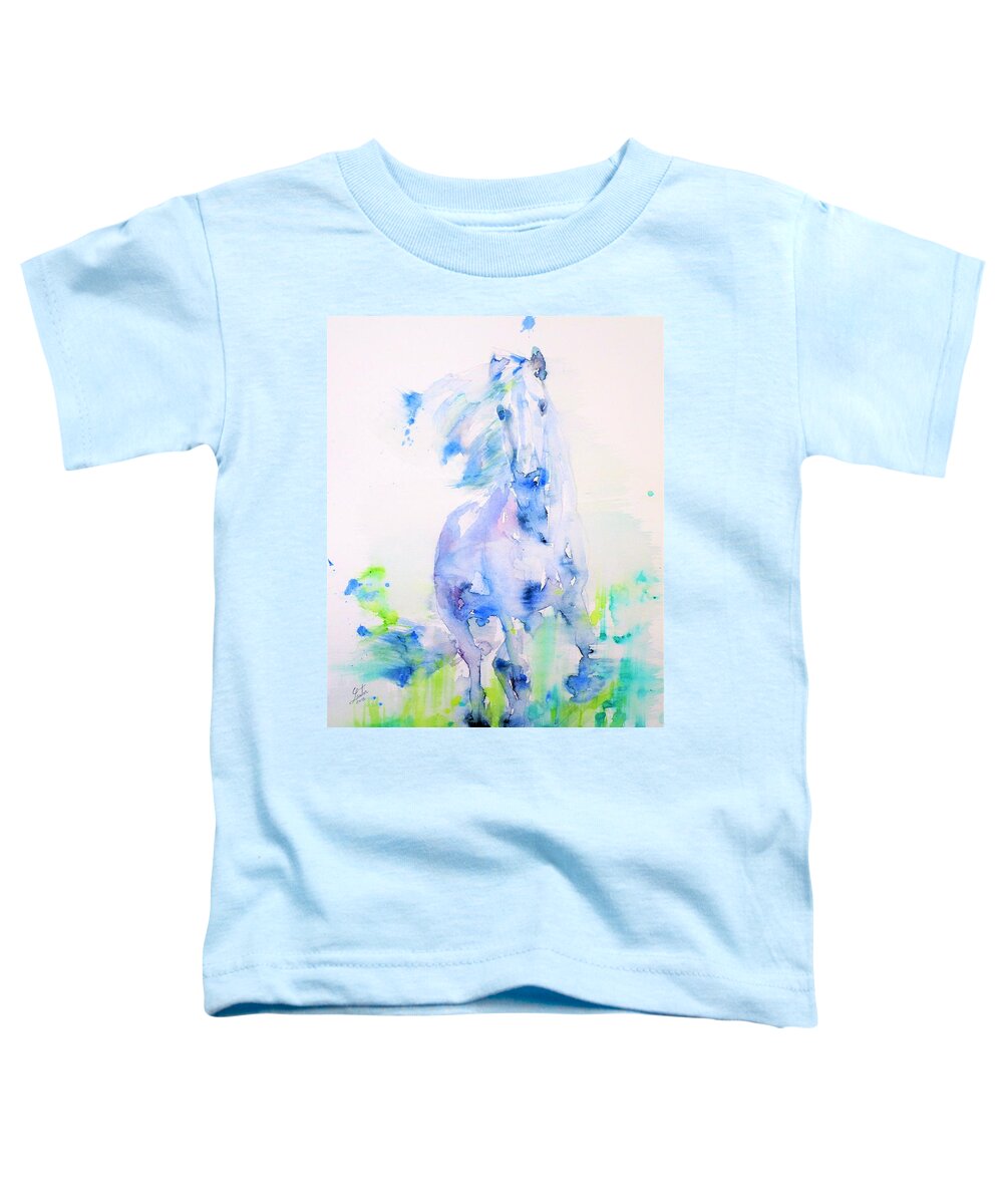 Horse Toddler T-Shirt featuring the painting Healing Force by Fabrizio Cassetta
