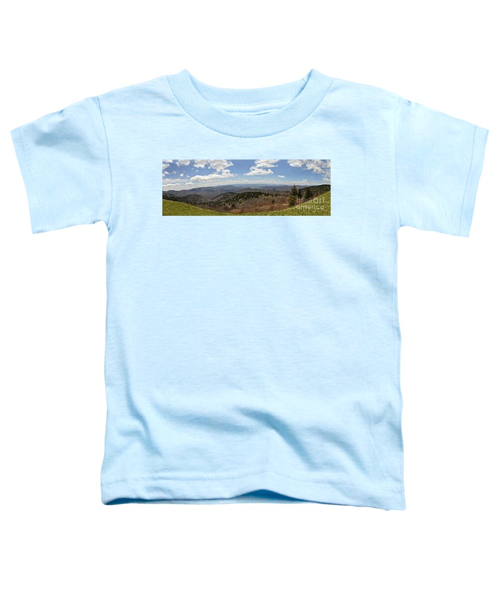 Panarama Toddler T-Shirt featuring the photograph High Point Blue Ridge by Eric Liller