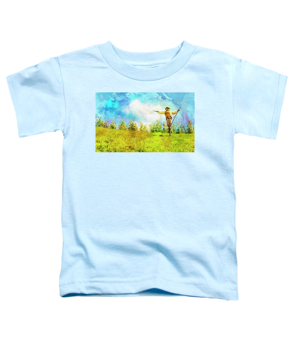 Hobbits Toddler T-Shirt featuring the photograph Hobbit Scarecrow by Kathryn McBride