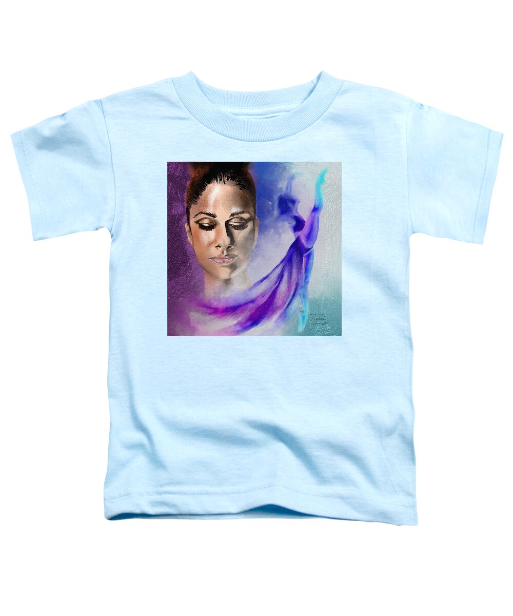 Misty Toddler T-Shirt featuring the drawing Ice Queen by Terri Meredith
