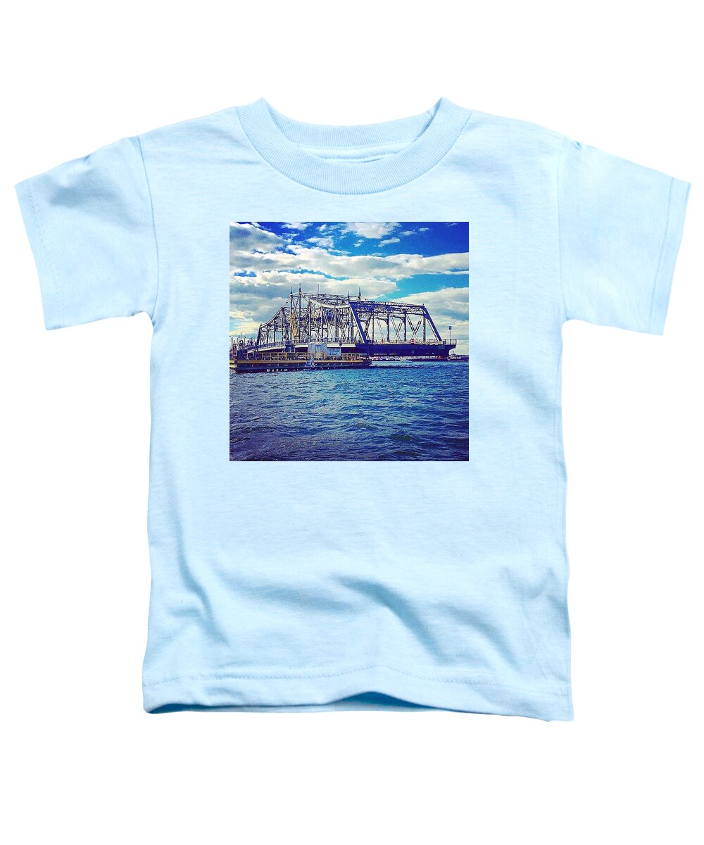 Bridge Toddler T-Shirt featuring the photograph Swing Bridge by Kate Arsenault 