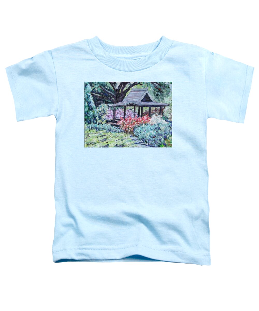 Garden Toddler T-Shirt featuring the painting Japanese Garden by Richard Nowak