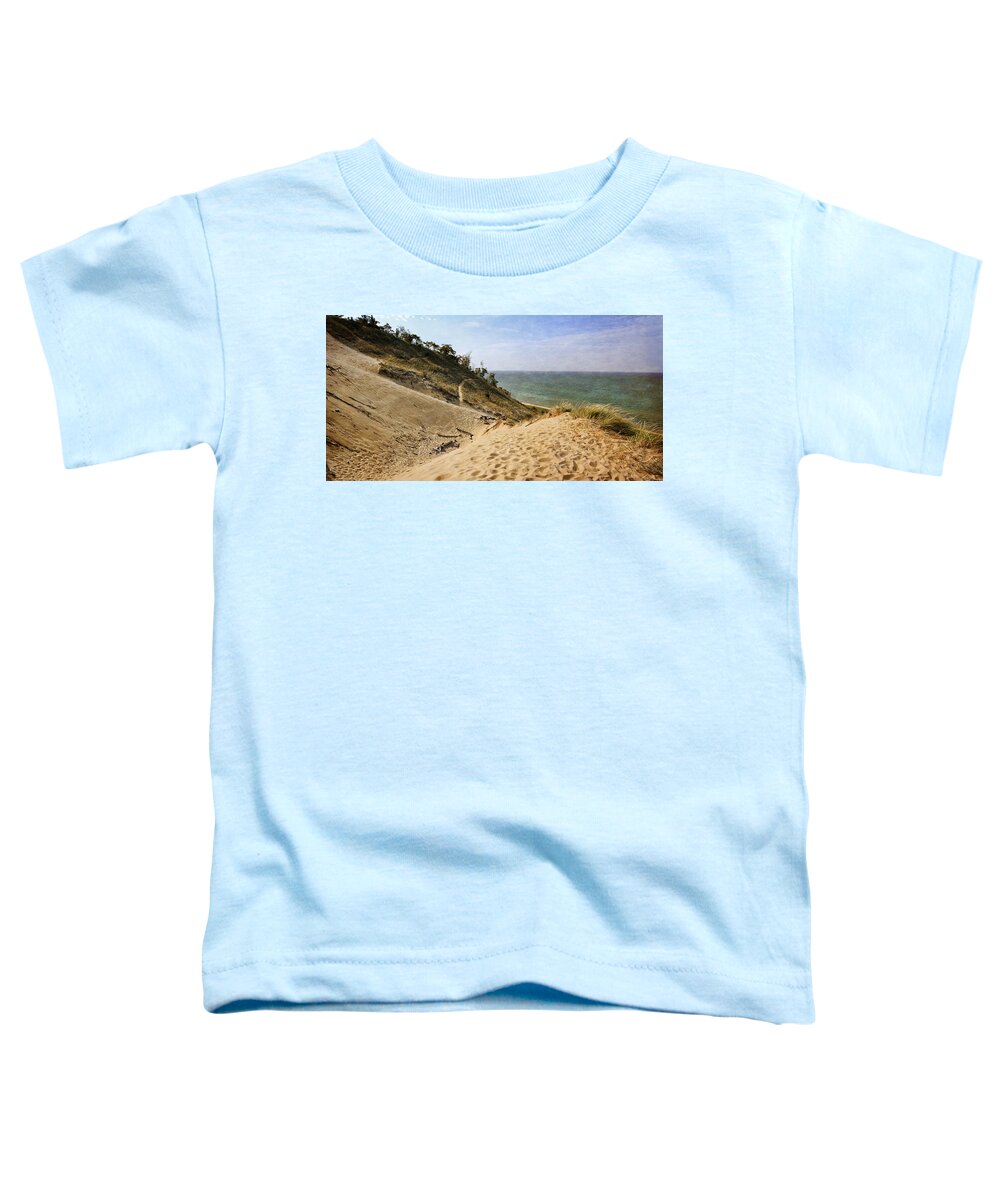 Dunes Toddler T-Shirt featuring the photograph Laketown Dune Panorama by Michelle Calkins